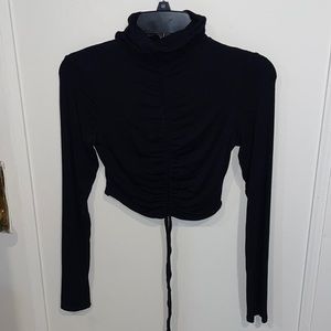 Black Naked Wardrobe adjustable crop top